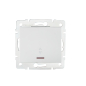 Preview: LOGI Wechselschalter mit LED Kontrolllampe Weiss Unterputz 25081