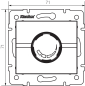 Preview: LOGI Drehdimmer 500W ohne Rahmen Unterputz 25082