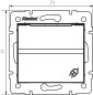 Preview: LOGI Steckdose mit Deckel IP44 Weiss Unterputz 25086