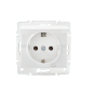 Preview: LOGI Steckdose mit Deckel IP44 Weiss Unterputz 25086