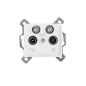 Preview: LOGI Multimedia-Enddose, 2xSAT+TV+Radio Dose UP Weiss 25105