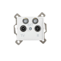 Preview: LOGI Multimedia-Enddose, 2xSAT+TV+Radio Dose UP Weiss 25105