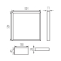 Preview: Kanlux LED Rahmen Panel AVAR CCT 6060 3000K 4000K 6500K 32W Lichtrahmen 26779