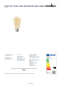 Preview: Nordlux LED Lampe ST64 dimmbar 7,2W E27 Filament Deco Leuchtmittel 2500K 660Lm 2680112727
