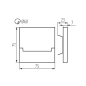 Preview: Kanlux LED Wandeinbauleuchte SABIK 4000K neutralweiss 12V DC 32489