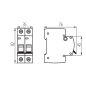 Preview: Leitungsschutzschalter C2 2P Ideal KMB6-C2/2 32556 VDE