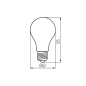 Preview: LED Lampe A60 4000K E27 8W Filament XLED 1055Lm neutralweiss 33098