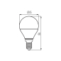 Preview: LED Lampe IQ-LED G45 2700K 7,2W E14 warmweiss 806Lm Kanlux Leuchtmittel 33740