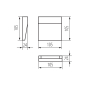 Preview: LED Aussenwandleuchte DULI 4W 4000K NW-L-GR anthrazit IP54 33750