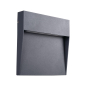 Preview: LED Wandleuchte DULI 6,5W 4000K NW-L-GR anthrazit IP54 33752
