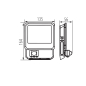 Preview: Kanlux LED Strahler IQ FL-20W-NW-SE 20W IP65 4000K Außenfluter mit Sensor
