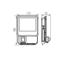 Preview: Kanlux LED Fluter IQ FL-30W-NW-SE 30W IP65 4000K Außenstrahler mit Sensor