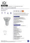 Preview: LED Spot GU10 6,5W 2700K 36° Ra95 535Lm warmweiss silber Kanlux 35243