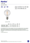 Preview: LED Filament Lampe XLED G95 4000K E27 5,8W Leuchte 470Lm neutralweiss 36242
