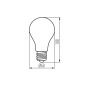 Preview: LED Lampe XLEDIM A60 4000K dimmbar E27 11W Filament Leuchtmittel 1521Lm 37241