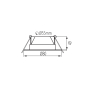 Preview: LED Downlight FIZU PRO CCT 5,5W IP65 Einbauleuchte 3000/4000/6500K weiss Kanlux 38268