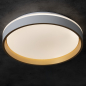 Preview: LED Deckenleuchte SOLN CCT 2700-6500K weiss/gold Ø380 dimmbar Kanlux 39110