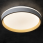 Preview: LED Deckenleuchte SOLN CCT 2700-6500K weiss/gold Ø380 dimmbar Kanlux 39110
