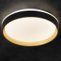 Preview: LED Deckenleuchte SOLN CCT 2700K-6500K dimmbar Ø380 schwarz/gold Kanlux 39111