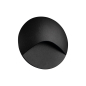 Preview: LED Treppenleuchte EXIN schwarz 4000K IP65 rund Stufenspot 230V 39133