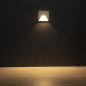 Preview: LED Treppenleuchte EXIN weiss 3000K eckig IP65 230V 39126