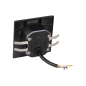 Preview: LED Treppenspot EXIN schwarz 3000K IP65 eckig Treppenleuchte 2,5W 50Lm 230V 39127
