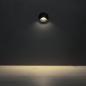 Preview: LED Treppenleuchte EXIN schwarz 4000K IP65 rund Stufenspot 230V 39133