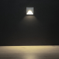 Preview: LED Treppenleuchte EXIN weiss 4000K eckig IP65 230V 39138