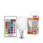 Preview: Osram RGB LED Leuchtmittel E14 Fernbedienung Farbwechsel dimmbar