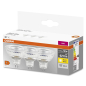 Preview: 3er Pack OSRAM Star LED Spot MR16 6,5W GU5.3 36° 2700K warmweiss 621Lm 12V