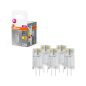Preview: 5er Pack OSRAM G4 LED Strahler 0,9W 320° 2700K warmweiss 100Lm PIN Stift