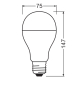 Preview: Osram LED Lampe STAR A75 E27 19W 6500K kaltweiss 2452Lm