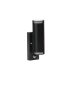 Preview: Aussenwandleuchte RADILO EL 2X SE B schwarz Bewegungsmelder IP44 GU10 Kanlux 46203