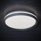 Preview: LED Deckenlampe LIXAN CCT 3000-6500K FB dimmbar Ø385 weiß / silber Kanlux 46280