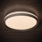 Preview: LED Deckenlampe LIXAN CCT 3000-6500K FB dimmbar Ø385 weiß / silber Kanlux 46280