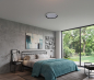 Preview: LED Deckenlampe LIXAN CCT 3000-6500K FB dimmbar Ø385 weiß / silber Kanlux 46280
