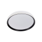 Preview: LED Deckenleuchte LIXAN CCT 3000-6500K FB dimmbar Ø385 weiß / schwarz Kanlux 46281