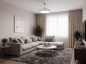 Preview: Kanlux LED Deckenleuchte PLAVE INB49 CCT 3000/4000/6500K FB Ø490 mit Ventilator 46372