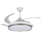 Preview: Kanlux LED Deckenleuchte PLAVE INB49 CCT 3000/4000/6500K FB Ø490 mit Ventilator 46372