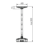 Preview: Kanlux LED Solarleuchte PARENO CCT 3000/4000/6500K PIR Sensor schwarz 25W IP54 46450