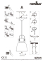 Preview: Pendelleuchte Adrian 25 Nordlux schwarz E27 max. 25W Pendellampe 48793003