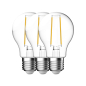 Preview: 3er-Set LED Lampe E27 A60 4000K 4W 500Lm Filament Leuchtmittel 5181010323