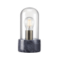 Preview: Nordlux Tischlampe SIV Tisch Marmor Glas E27 Tischleuchte schwarz 45895003