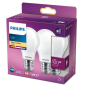 Preview: 2-er Set Philips A60 LED Lampe E27 10,5W 2700K 1521Lm Matt