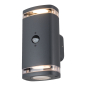 Preview: Kanlux Fassadenleuchte ZEVI W EL PIR Sensor graphit IP54 GU10 Bewegungsmelder 90103
