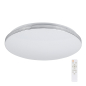 Preview: Kanlux LED Deckenleuchte EXATE CCT 3000K, 4000K, 6500K FB dimmbar Ø470 weiss Sternenhimmel 90220