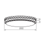 Preview: Kanlux LED Deckenleuchte LUMKO CCT 3000K, 4000K, 6500K Sternenhimmel FB dimmbar Ø480 weiss 90221