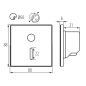 Preview: LED Wandleuchte MAGNIK mit Bewegungsmelder PIR weiss CCT 2700-5700K eckig 230V 90791