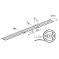 Preview: LED-Streifen LCOB 10W/M 24V 25m Rolle WW 2700K 420Lm/0,5m RA90+ IP65 Kanlux 90694