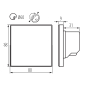 Preview: LED Wandleuchte MAGNIK schwarz CCT 2700-5700K eckig 230V 1,7W 7Lm 90824